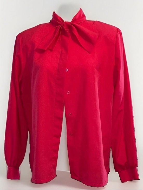 Tops - VTG Bow Tie Blouse